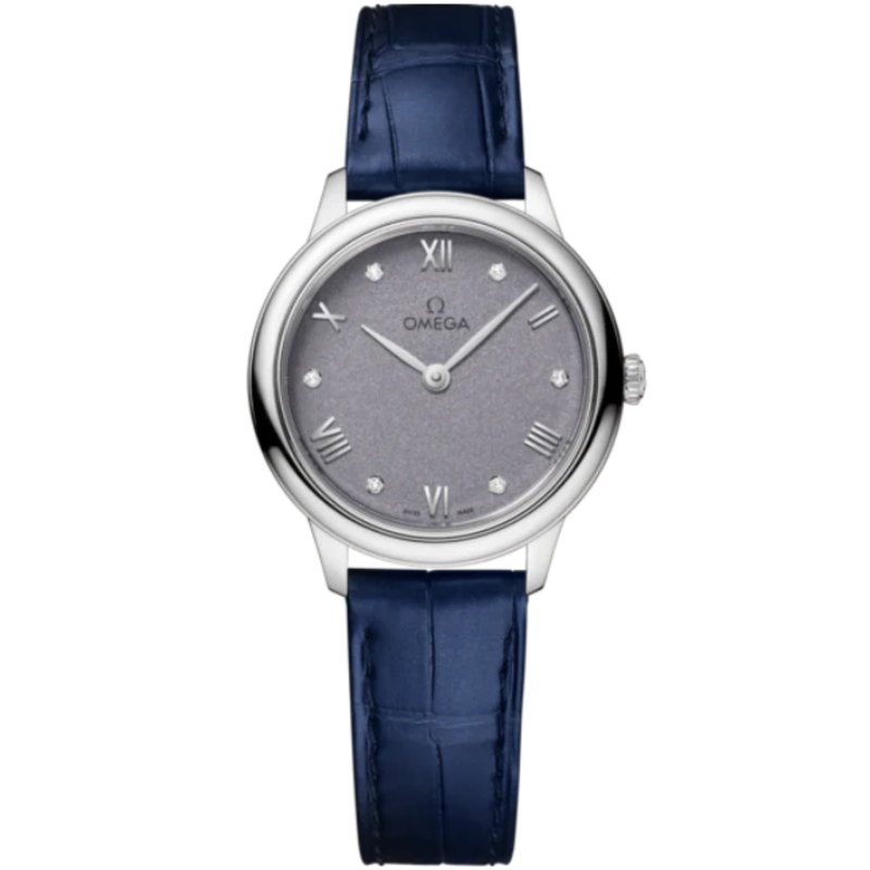 DE VILLE PRESTIGE 27 MM STAINLESS STEEL WITH BLUE DIAL - Omega