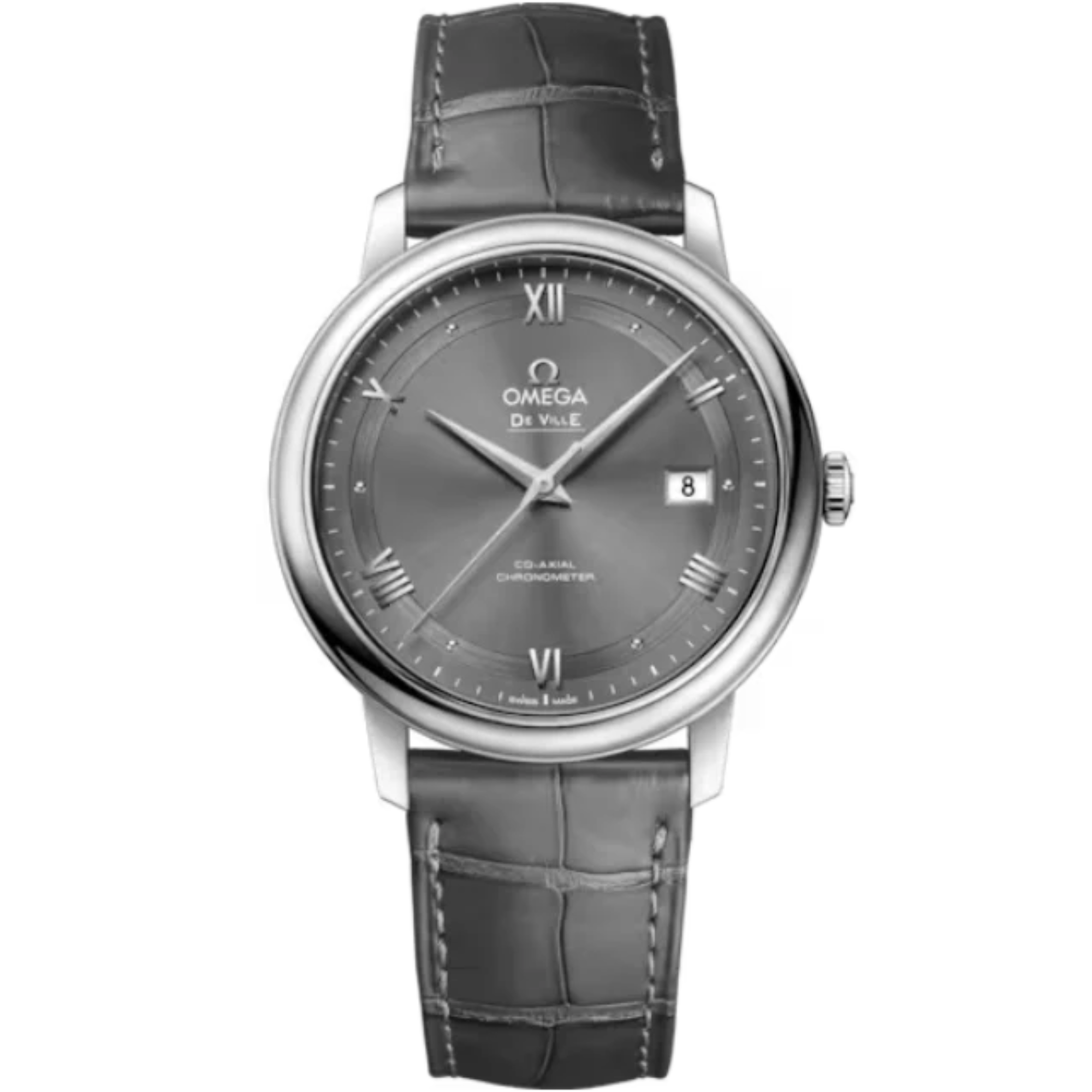 DE VILLE PRESTIGE 39 MM STAINLESS STEEL WITH GREY DIAL - Omega