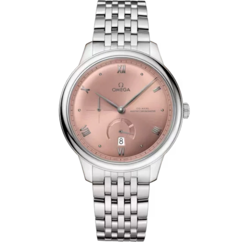 DE VILLE PRESTIGE 41 MM STAINLESS STEEL WITH PINK DIAL - Omega