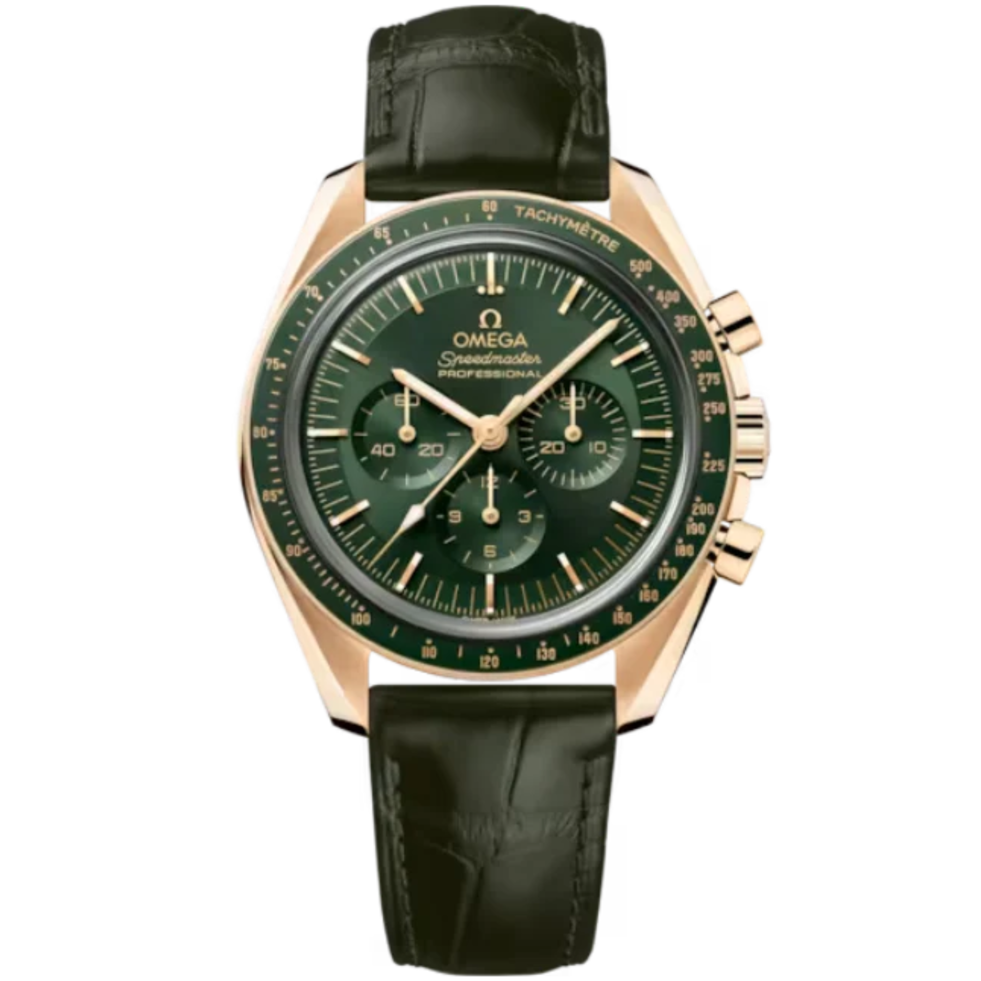 SPEEDMASTER MOONWATCH PROFESSIONAL 42 MM MOONSHINE™ GOLD WITH GREEN DIAL - Omega