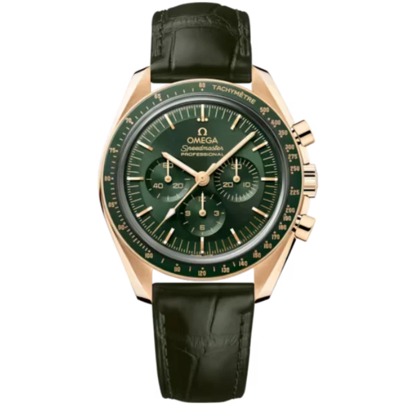 SPEEDMASTER MOONWATCH PROFESSIONAL 42 MM MOONSHINE™ GOLD WITH GREEN DIAL - Omega