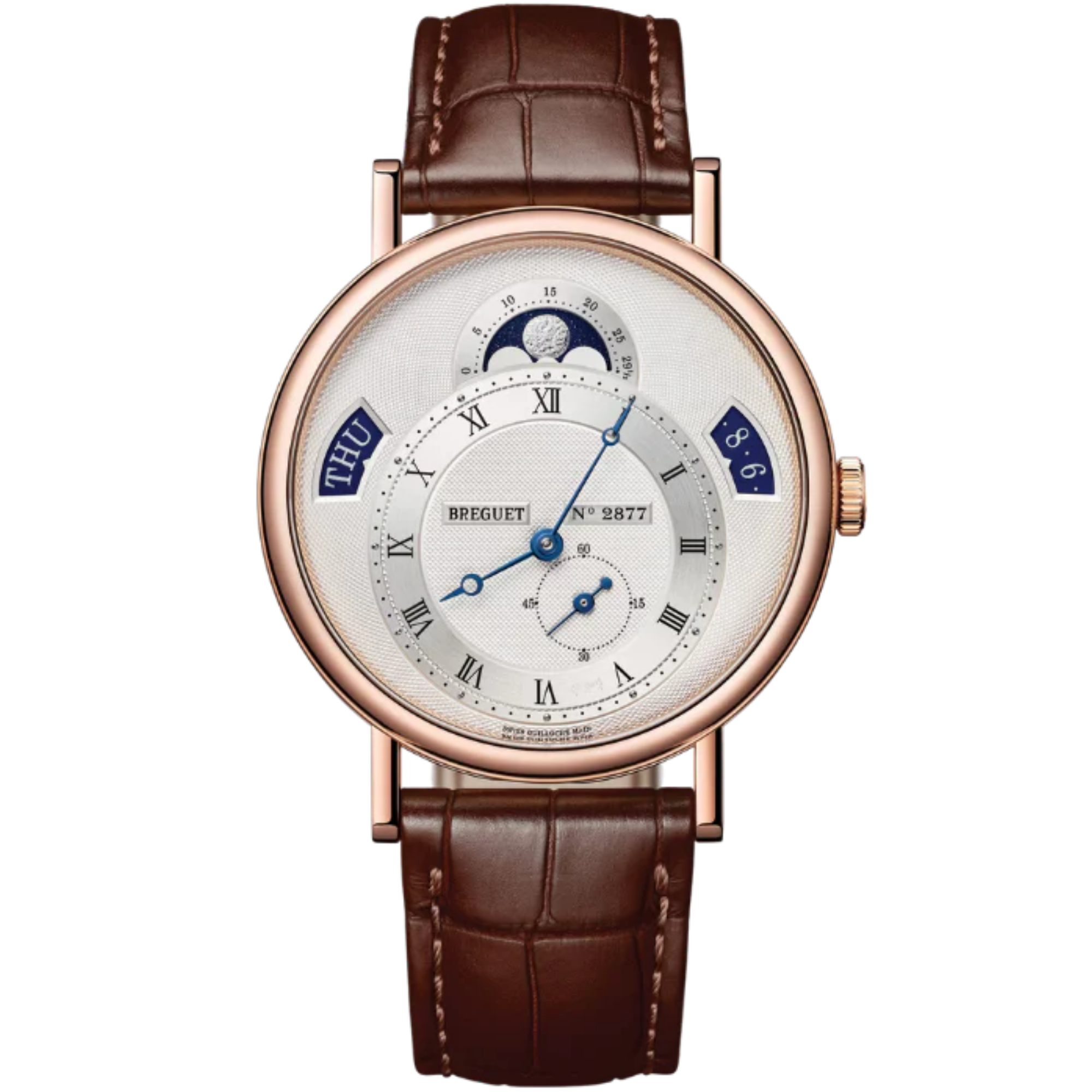 CLASSIQUE CALENDRIER 7337 39 MM 18K ROSE GOLD WITH WHITE DIAL - Breguet