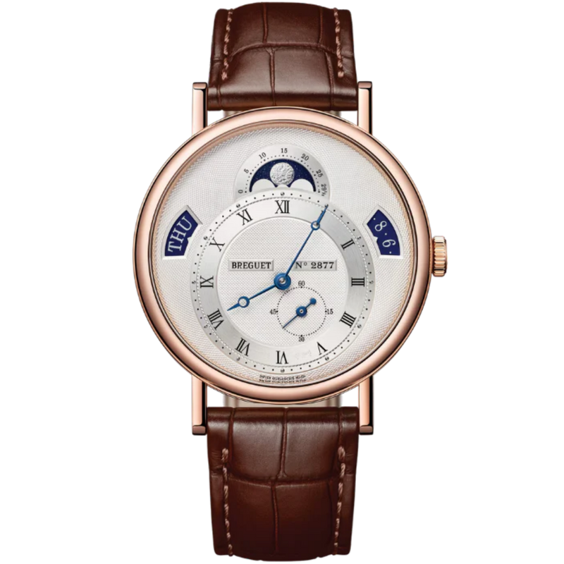 CLASSIQUE CALENDRIER 7337 39 MM 18K ROSE GOLD WITH WHITE DIAL - Breguet
