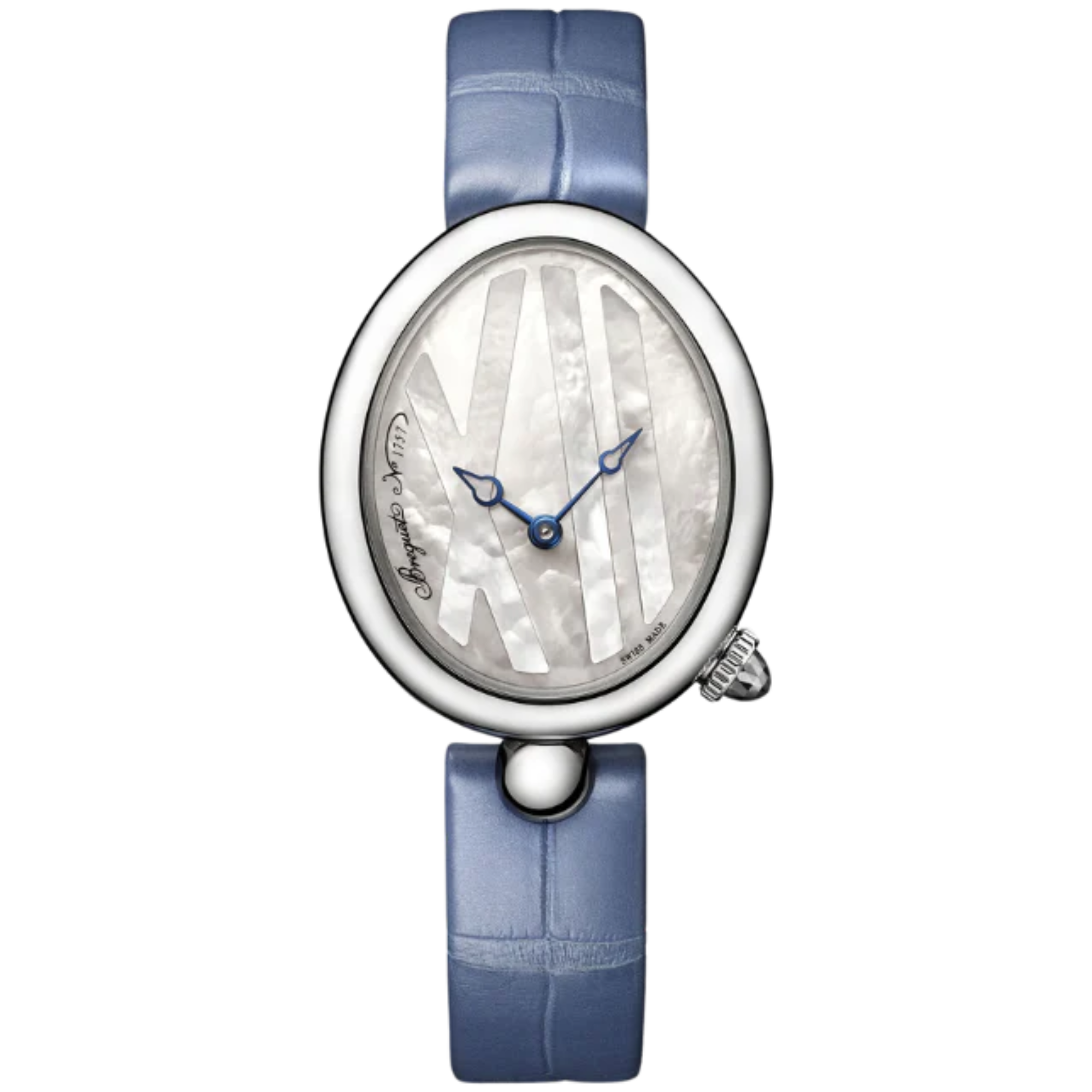 REINE DE NAPLES 9807 33 MM STAINLESS STEEL WITH MOTHER OF PEARL DIAL - Breguet