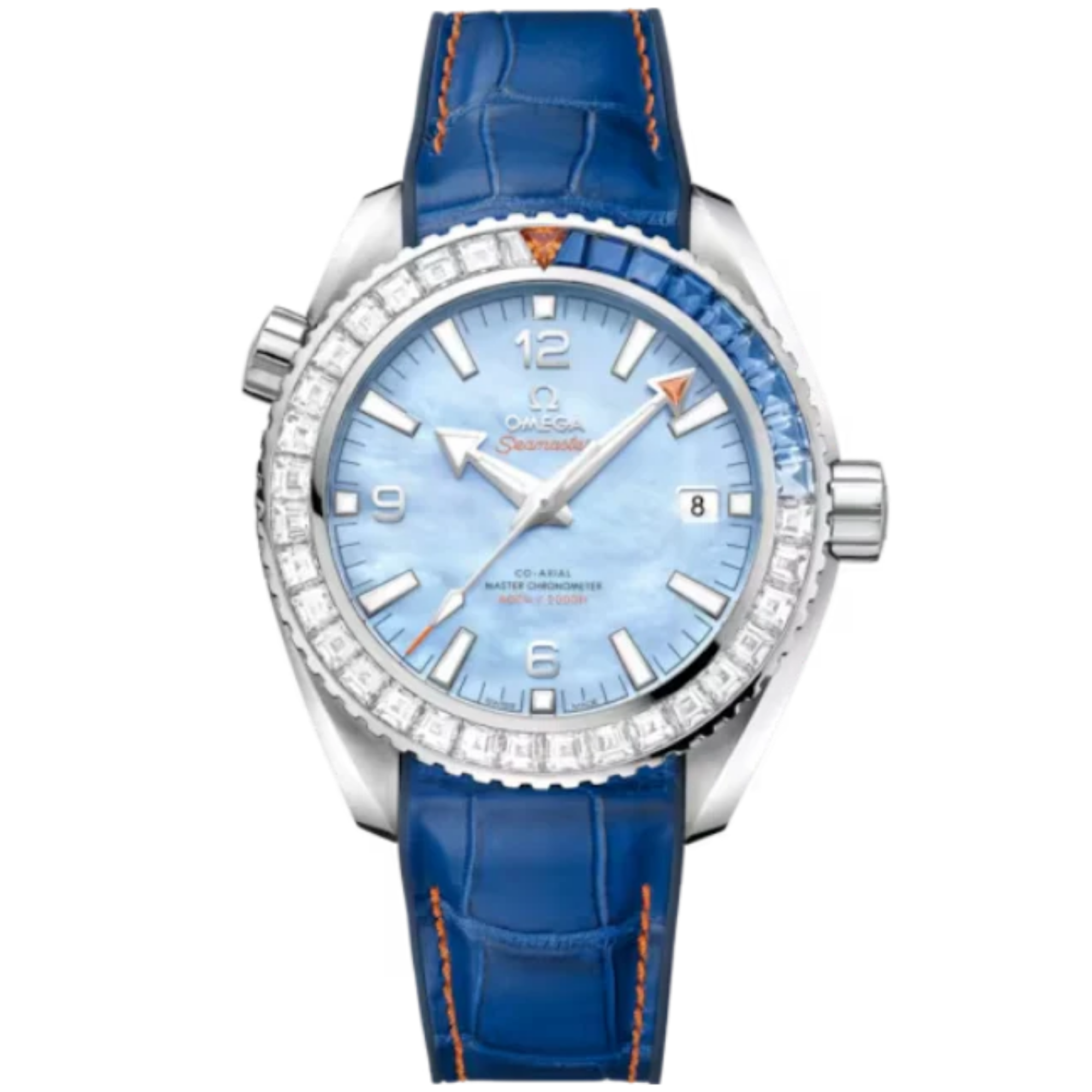 SEAMASTER PLANET OCEAN 600M 43 MM WHITE GOLD WITH BLUE MOTHER OF PEARL DIAL - Omega