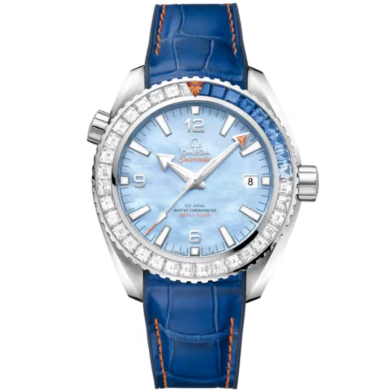 SEAMASTER PLANET OCEAN 600M 43 MM WHITE GOLD WITH BLUE MOTHER OF PEARL DIAL - Omega
