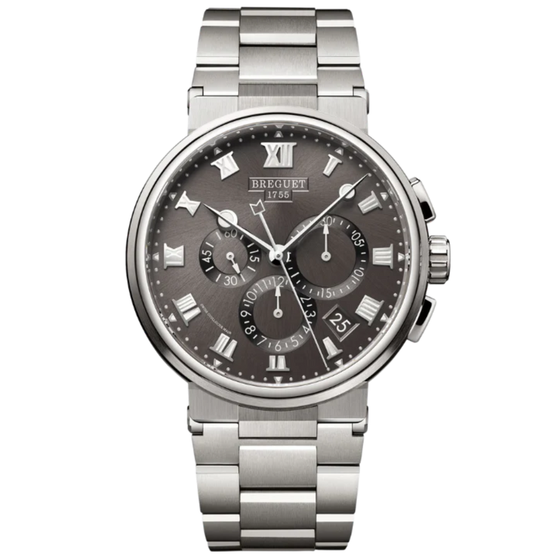 MARINE CHRONOGRAPHE 5527 42 TITANIUM WITH SLATE GREY DIAL - Breguet
