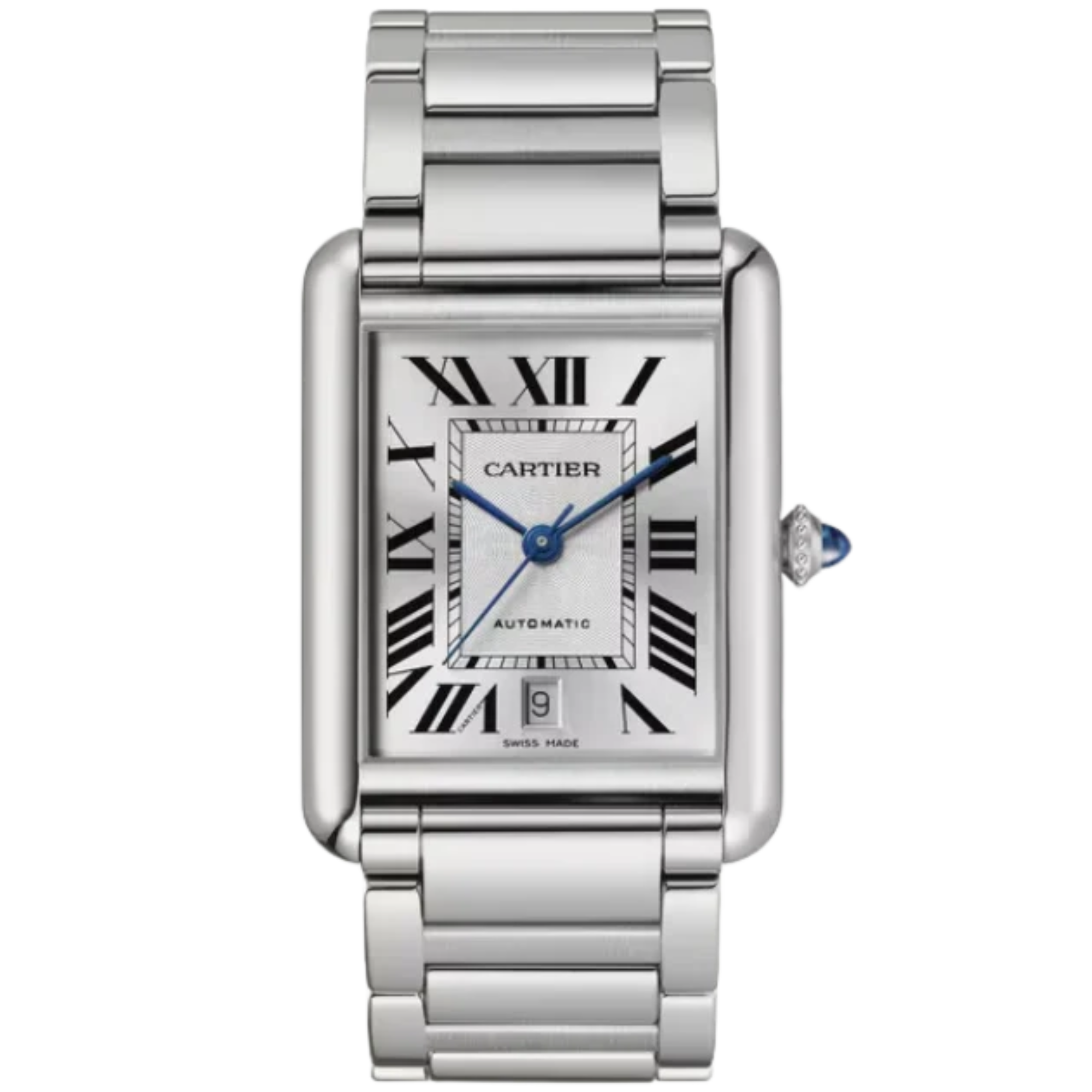 TANK 41 mm MUST WATCH SILVER STAINLESS STEEL - Cartier