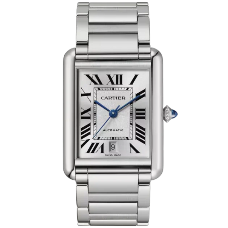 TANK 41 mm MUST WATCH SILVER STAINLESS STEEL - Cartier