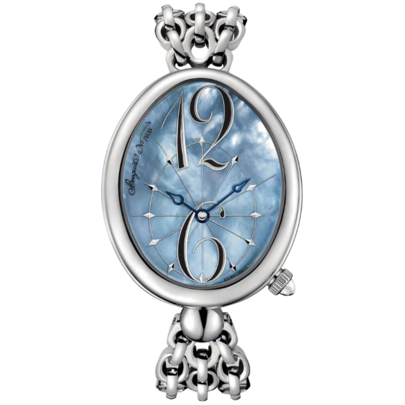 REINE DE NAPLES 8967 43 MM STAINLESS STEEL WITH BLUE MOTHER OF PEARL DIAL - Breguet