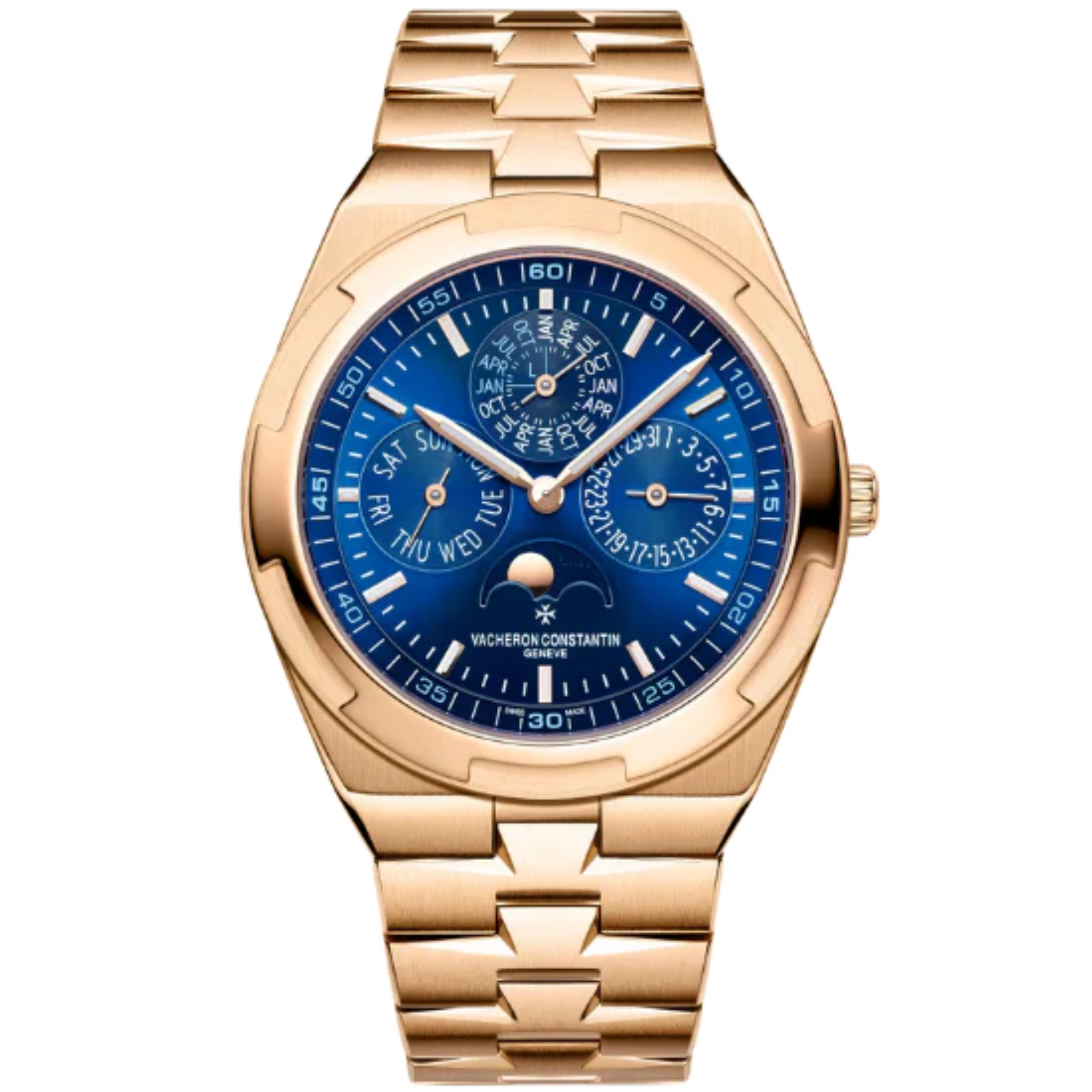 OVERSEAS PERPETUAL CALENDAR ULTRA-THIN 41 MM PINK GOLD WITH 18K PINK GOLD DIAL - Vacheron Constantin