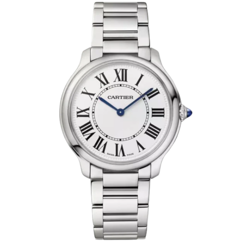 RONDE MUST DE CARTIER 36 MM STAINLESS STEEL WITH SANDBLASTED SILVER DIAL - Cartier