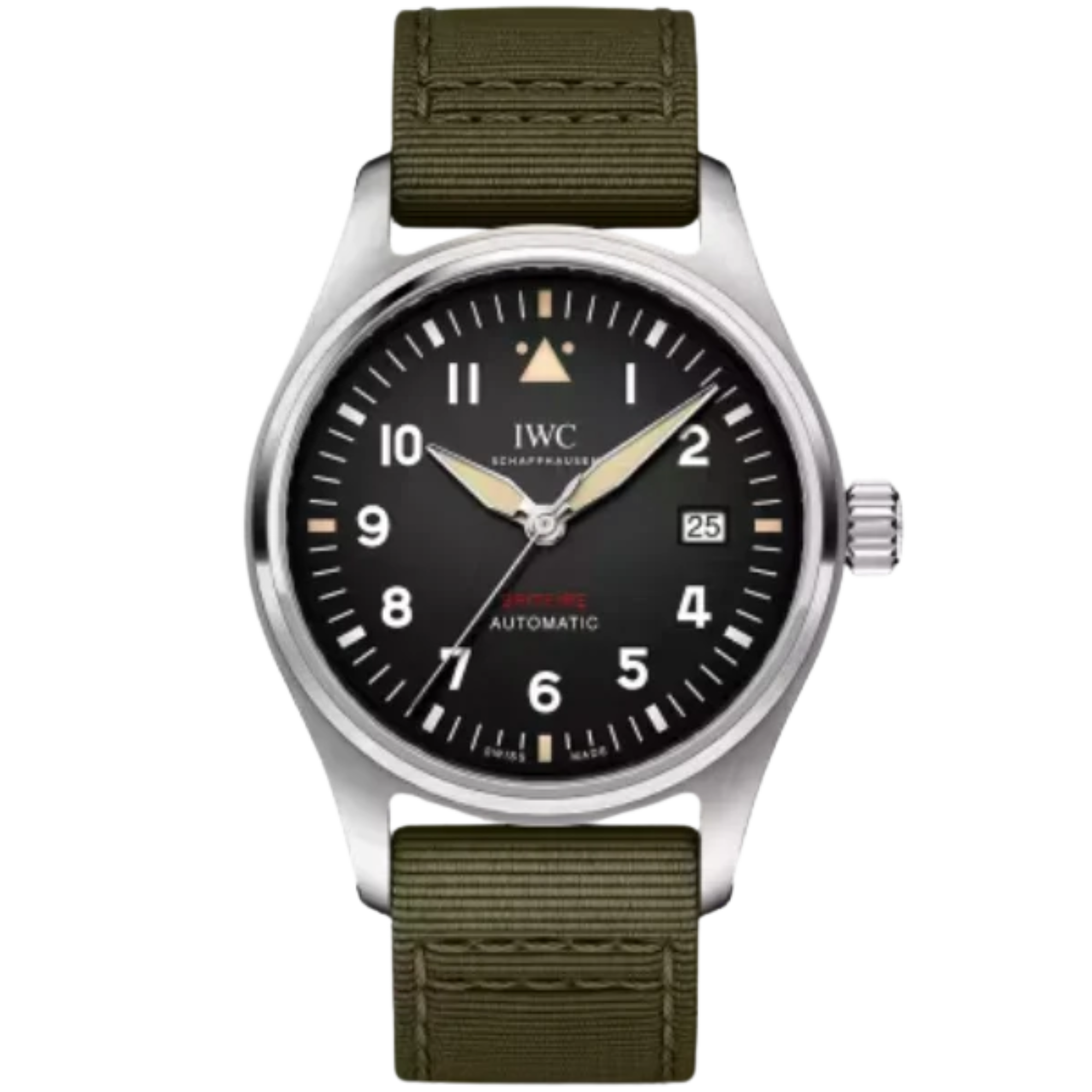 PILOT’S WATCH AUTOMATIC SPITFIRE 39 MM STAINLESS STEEL WITH BLACK DIAL - IWC
