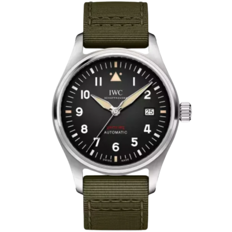 PILOT’S WATCH AUTOMATIC SPITFIRE 39 MM STAINLESS STEEL WITH BLACK DIAL - IWC