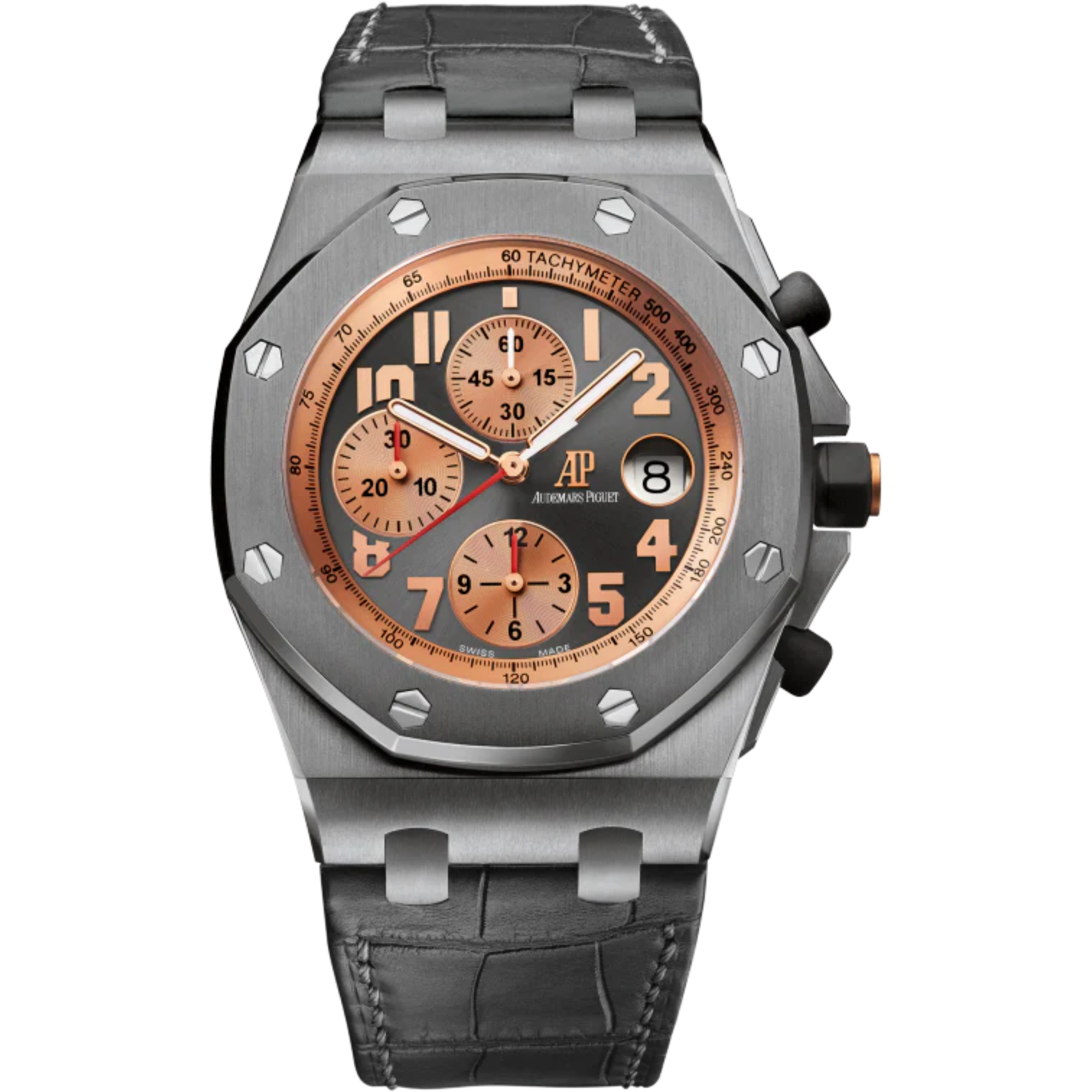 Royal Oak Offshore Chronograph Pride of Indonesia 42MM Anthracite Alligator Strap Anthracite Dial Titanium Case - Audemars Piguet