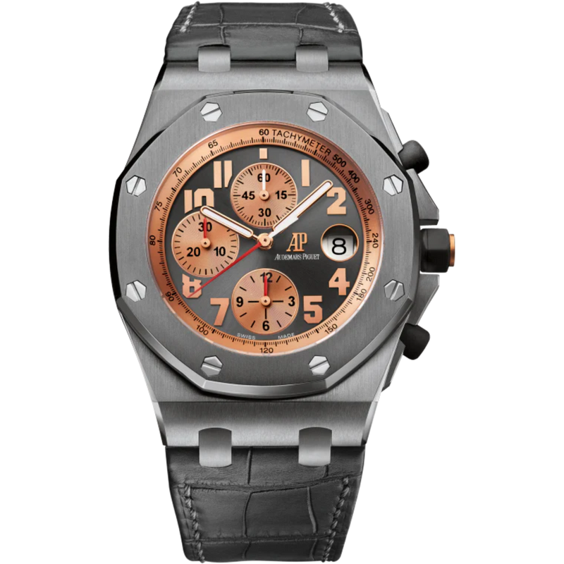 Royal Oak Offshore Chronograph Pride of Indonesia 42MM Anthracite Alligator Strap Anthracite Dial Titanium Case - Audemars Piguet