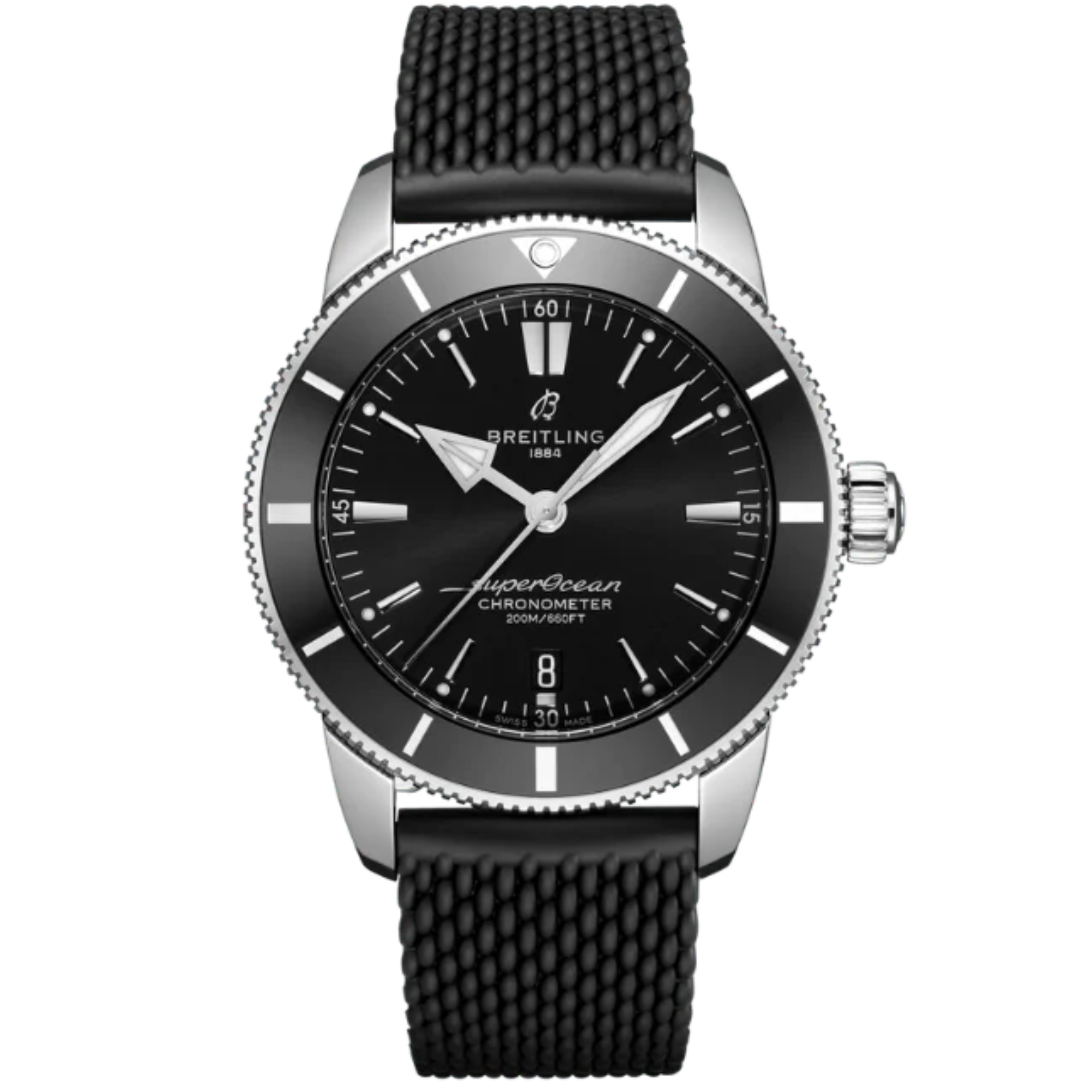 SUPEROCEAN HERITAGE B20 AUTOMATIC 44 MM STAINLESS STEEL WITH BLACK DIAL - Breitling