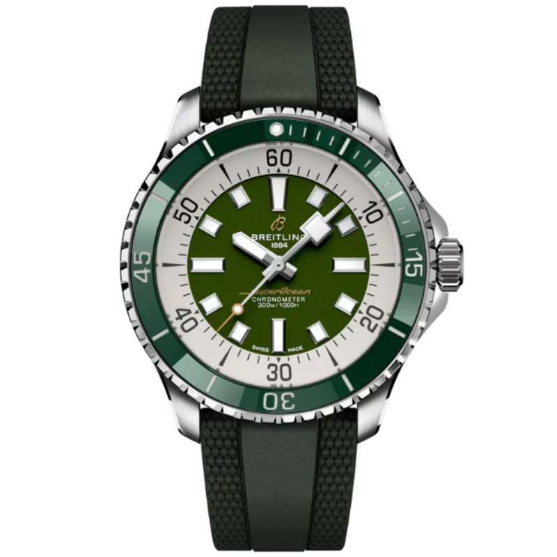 SUPEROCEAN AUTOMATIC 44 MM STAINLESS STEEL WITH GREEN DIAL - Breitling