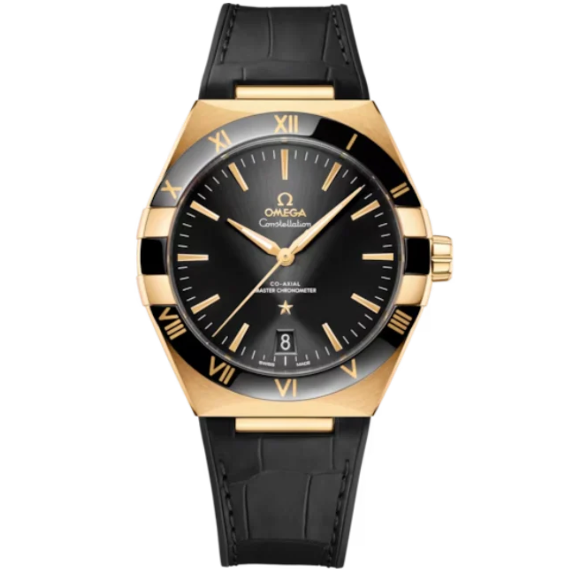 CONSTELLATION 41 MM YELLOW GOLD WITH BLACK DIAL - Omega