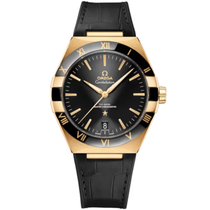 CONSTELLATION 41 MM YELLOW GOLD WITH BLACK DIAL - Omega