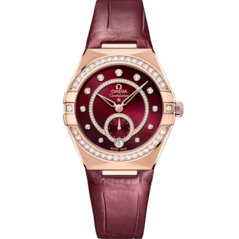 CONSTELLATION 34 MM SEDNA™ GOLD WITH RED DIAL - Omega
