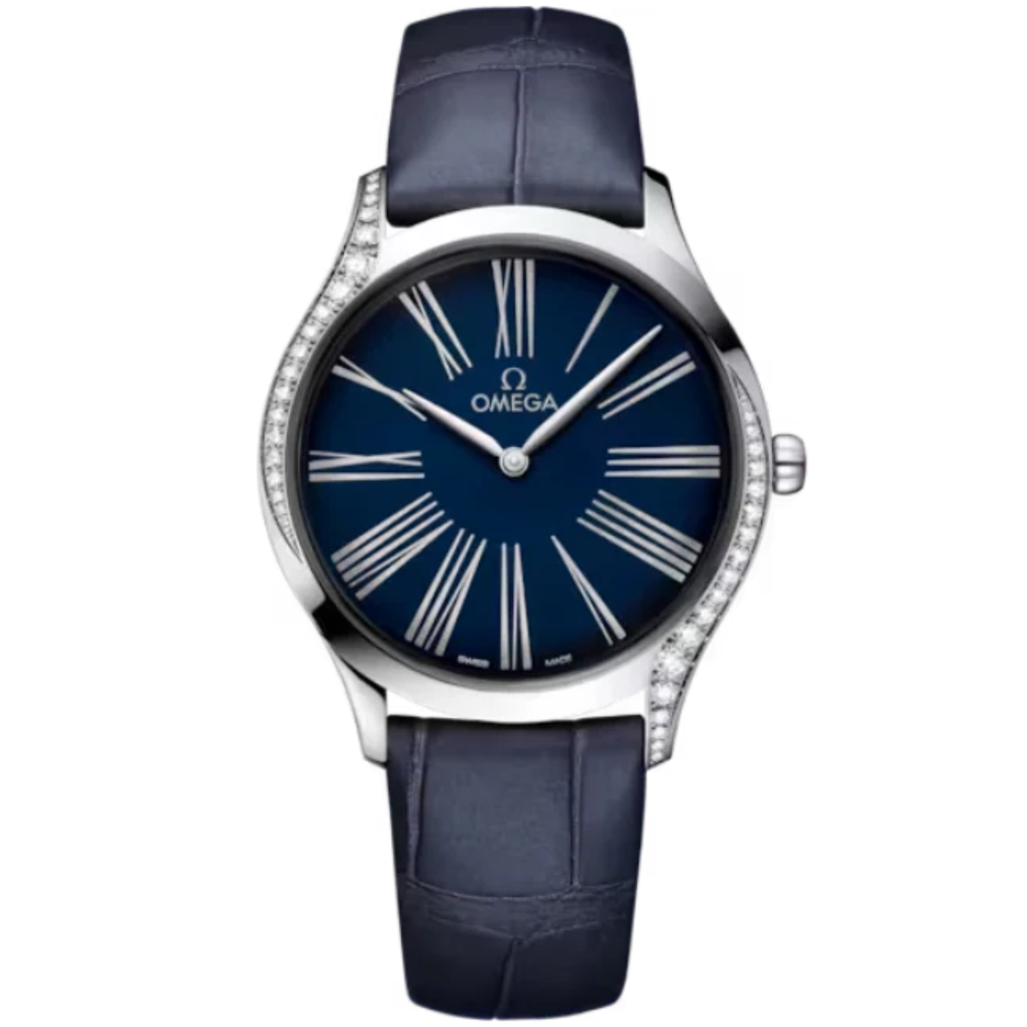 DE VILLE TRÉSOR 36 MM STAINLESS STEEL WITH BLUE DIAL - Omega