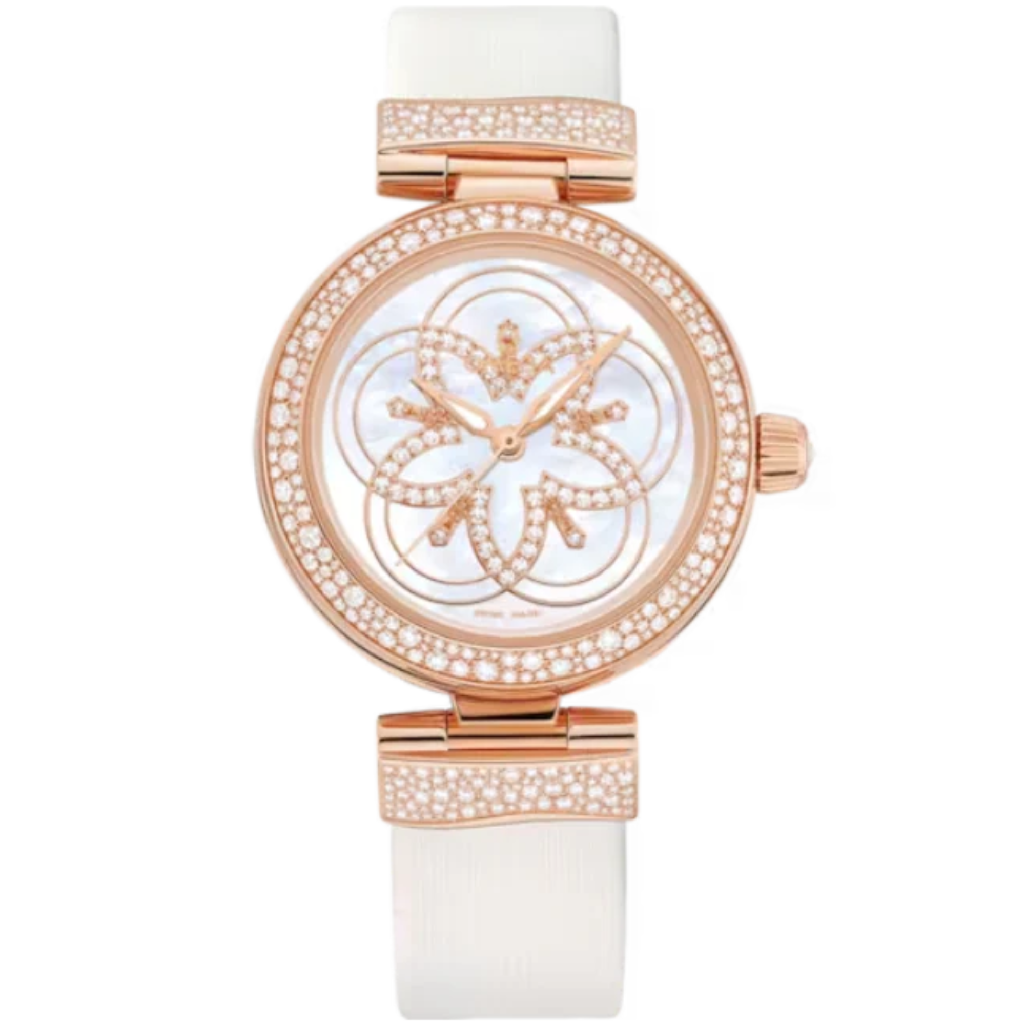 DE VILLE LADYMATIC 34 MM RED GOLD WITH MOTHER OF PEARL DIAL - Omega
