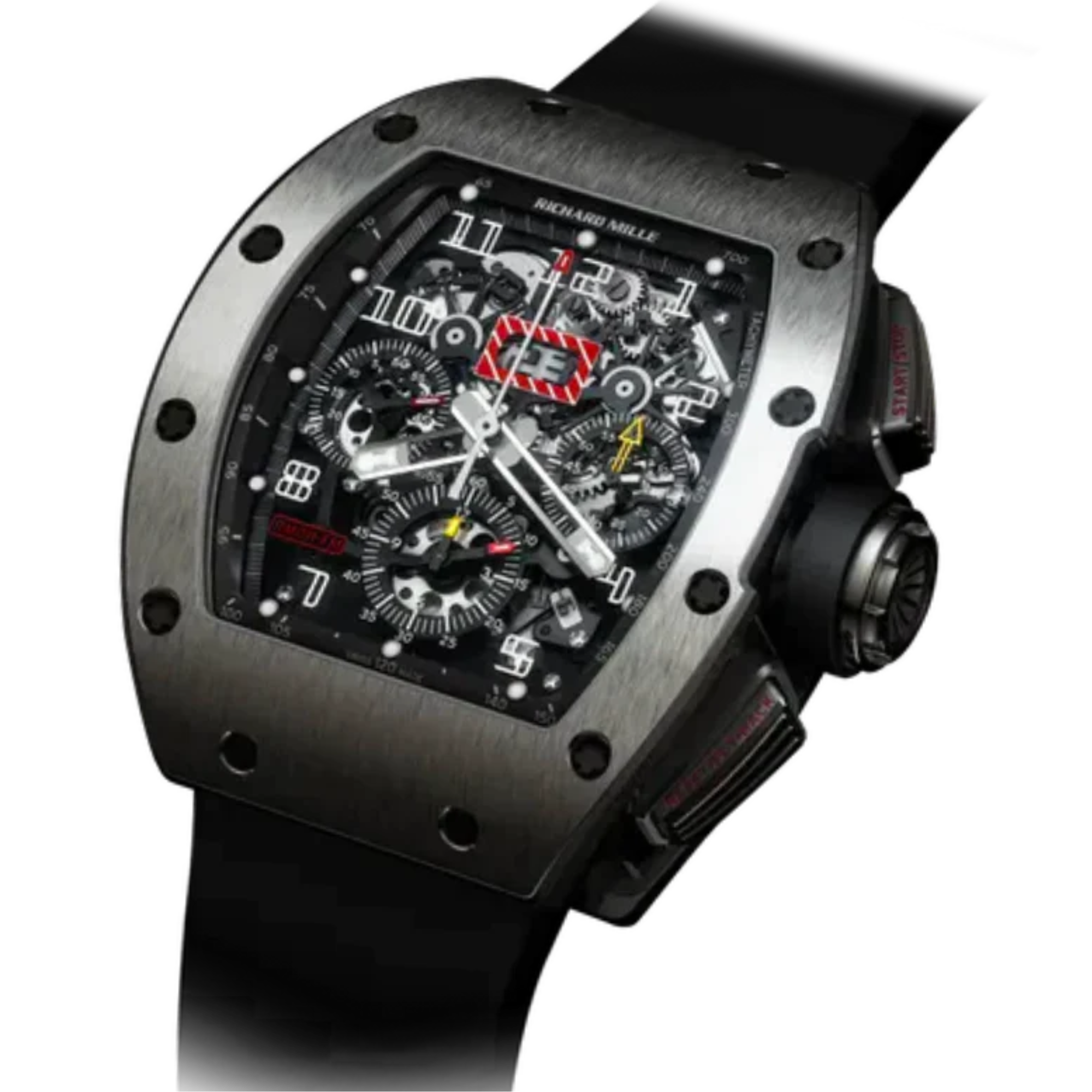 RM 011 Automatic Flyback Chronograph Felipe Massa Rubber Strap Titanium Case - Richard Mille