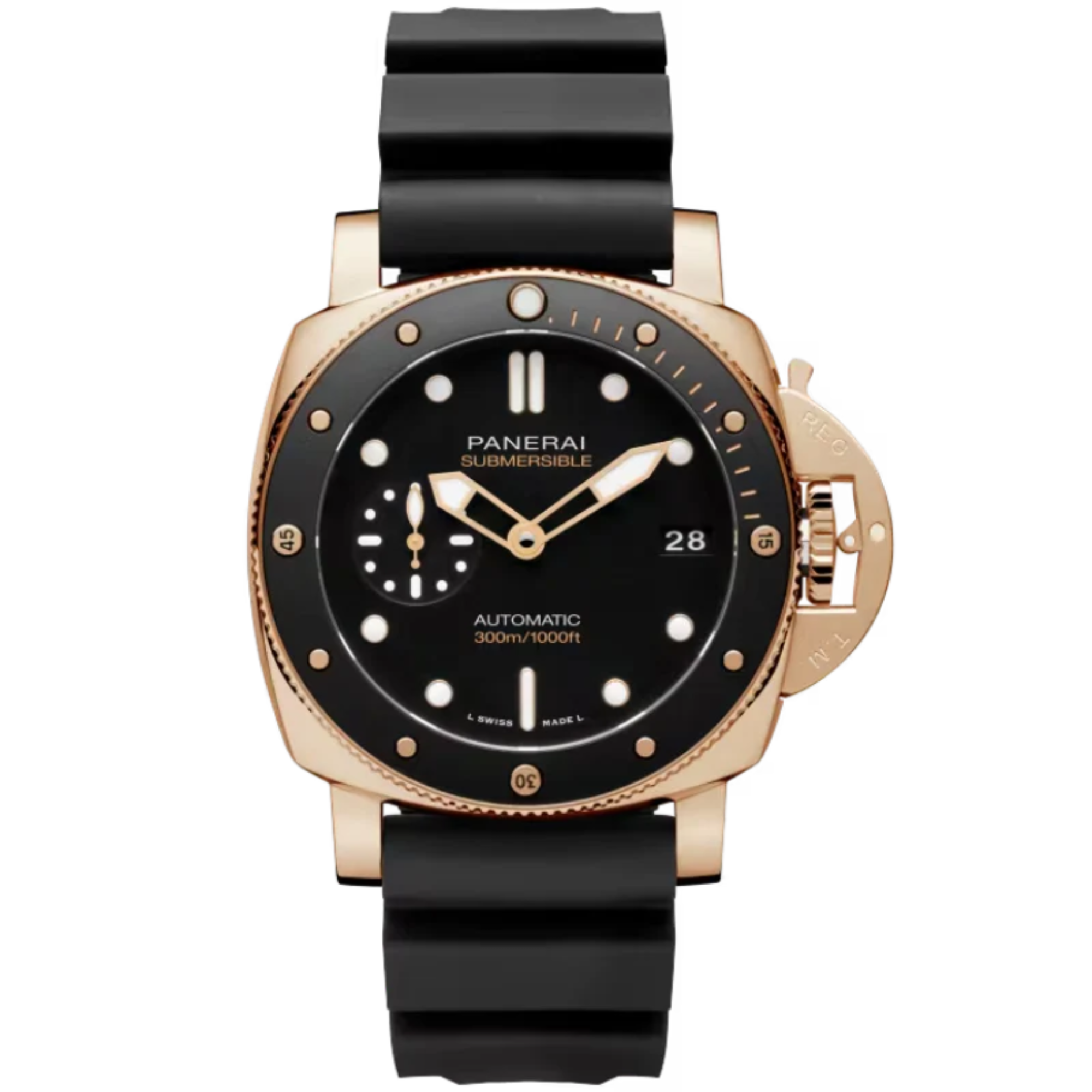 SUBMERSIBLE PAM02164 47 MM GOLDTECH™ WITH BLACK DIAL - Panerai