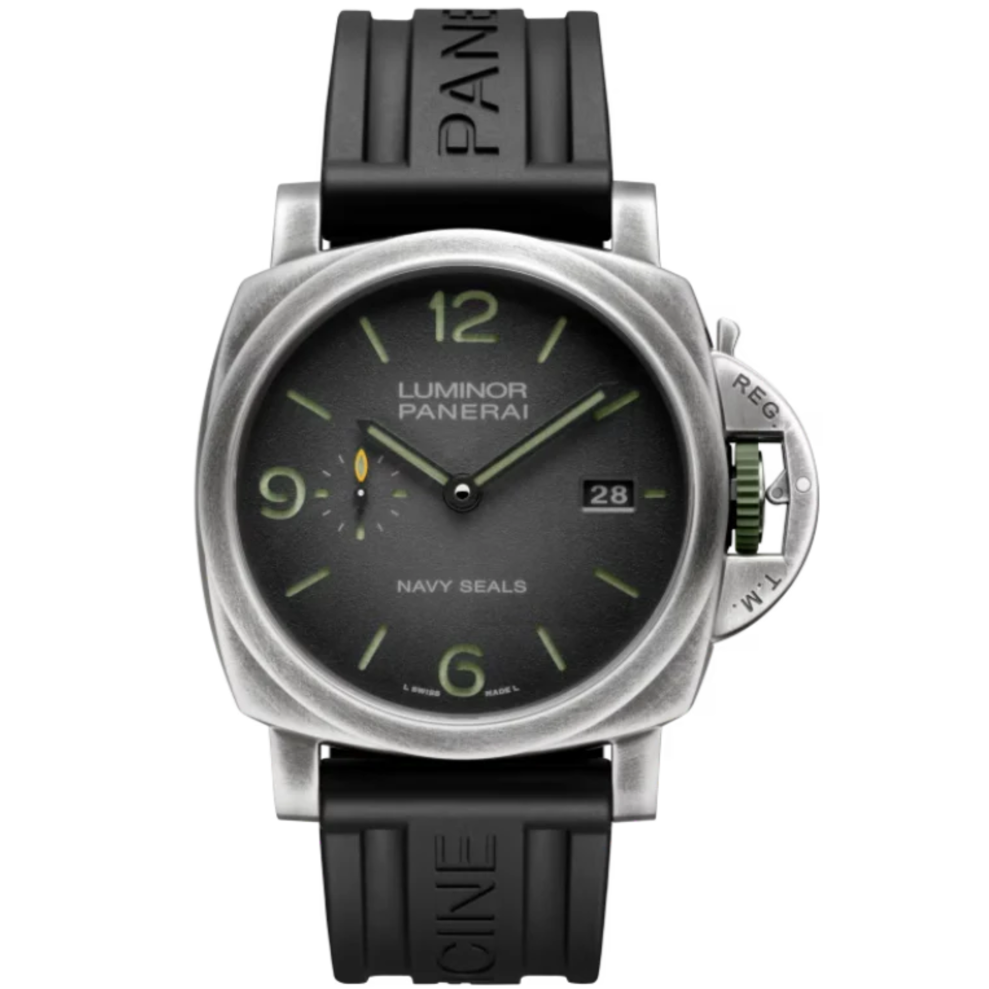 LUMINOR MARINA NAVY SEALS PAM01412 44 MM STAINLESS STEEL WITH DARK GREY DIAL - Panerai