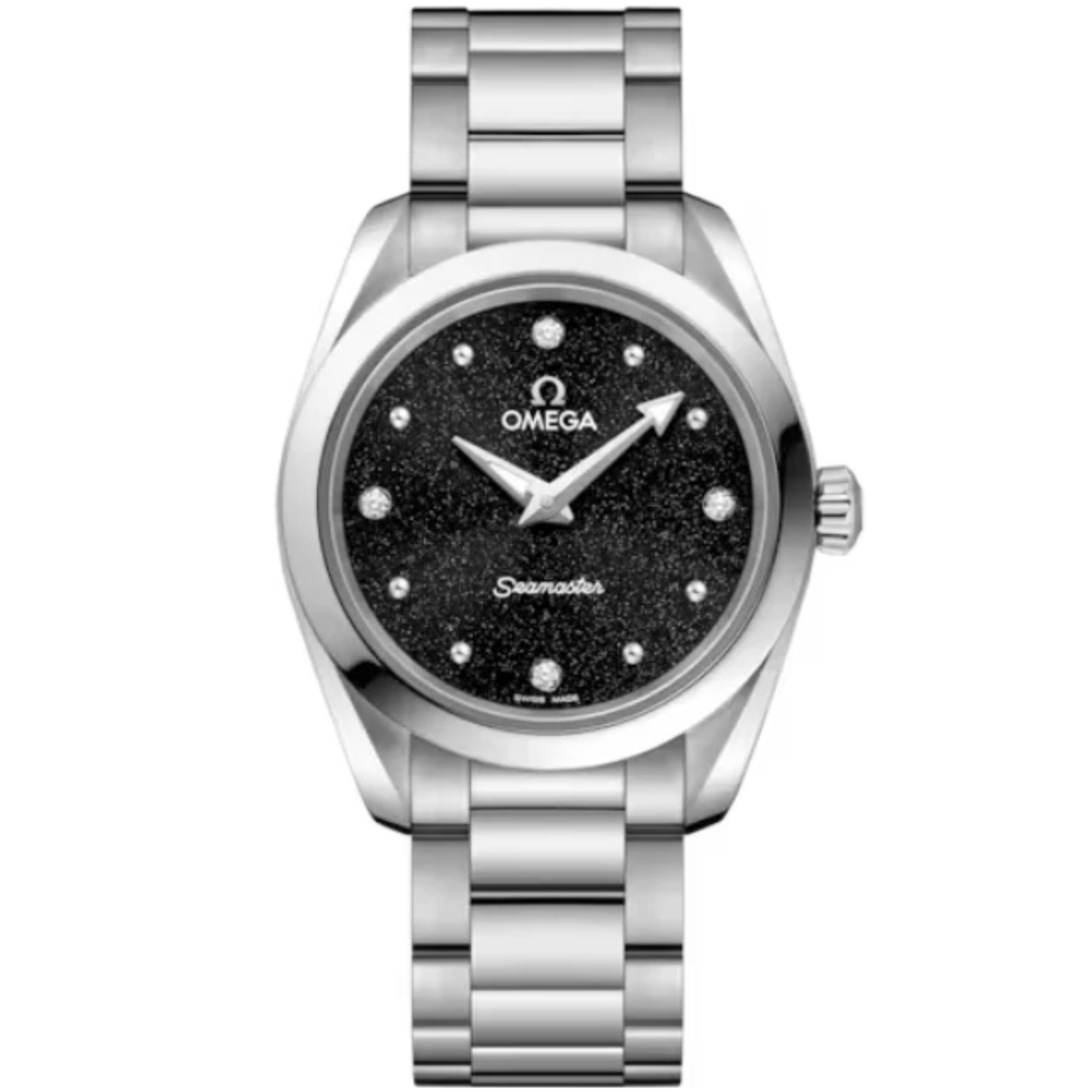SEAMASTER AQUA TERRA 150M 28 MM STAINLESS STEEL WITH BLACK DIAL - Omega