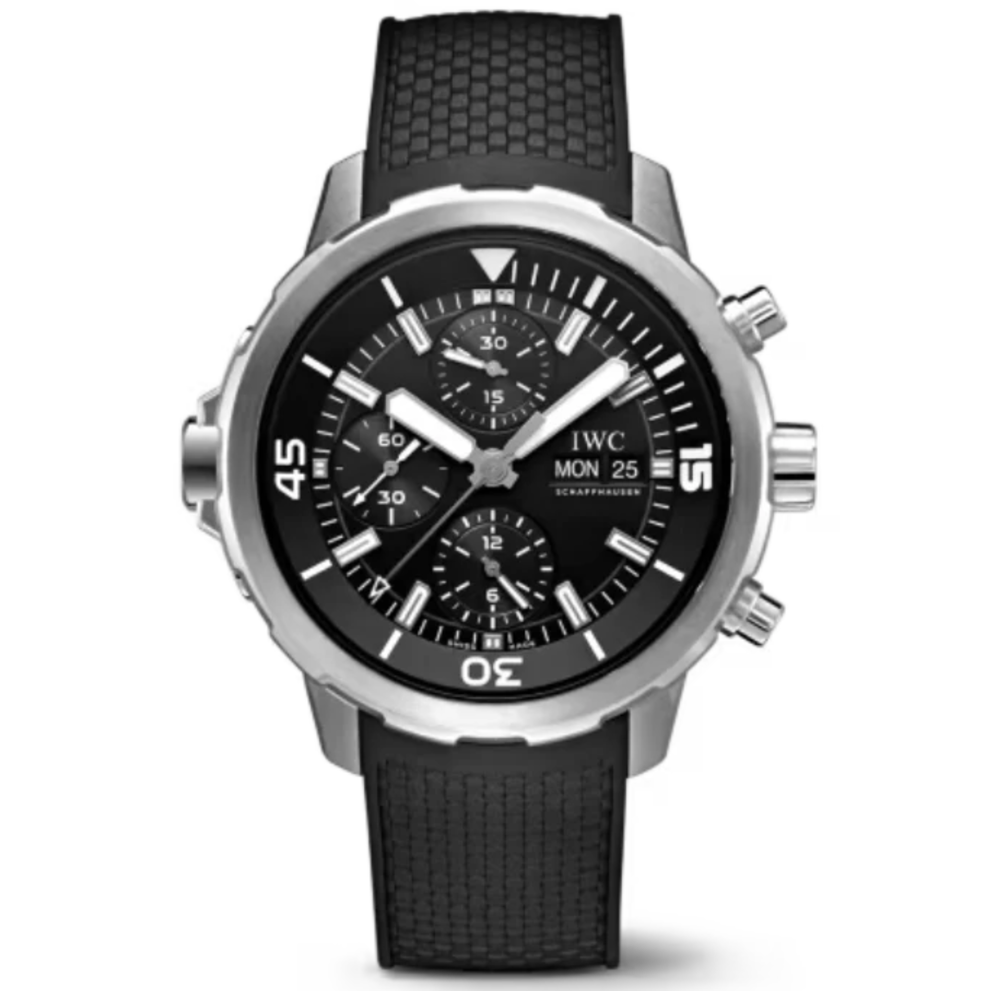 AQUATIMER AUTOMATIC 42 MM STAINLESS STEEL WITH BLACK DIAL - IWC