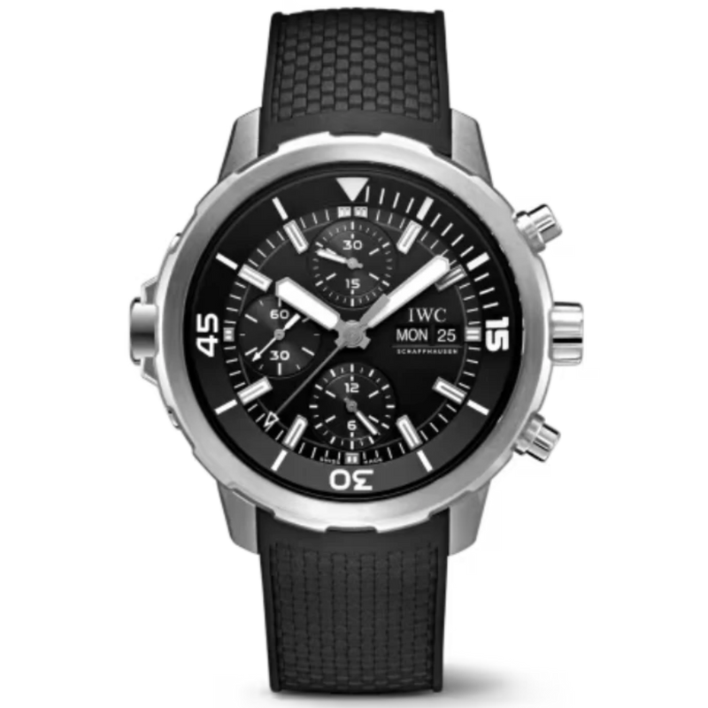 AQUATIMER AUTOMATIC 42 MM STAINLESS STEEL WITH BLACK DIAL - IWC