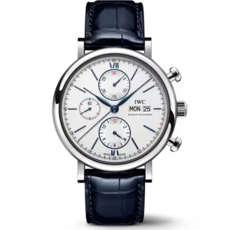 PORTOFINO CHRONOGRAPH 42 MM STAINLESS STEEL WITH WHITE DIAL - IWC