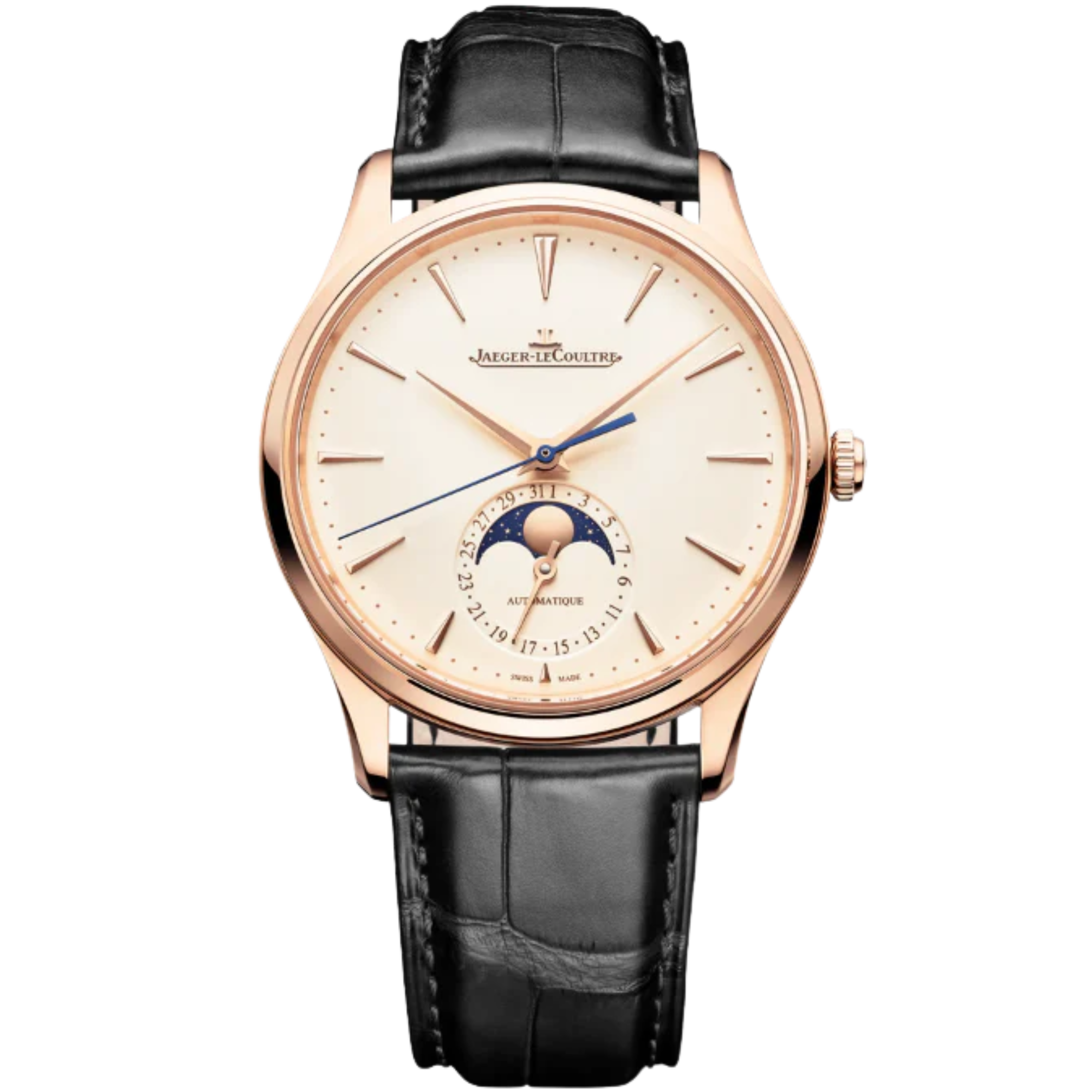 MASTER ULTRA THIN MOON 39 MM 18K ROSE GOLD WITH EGGSHELL BEIGE  DIAL - Jaeger-LeCoultre