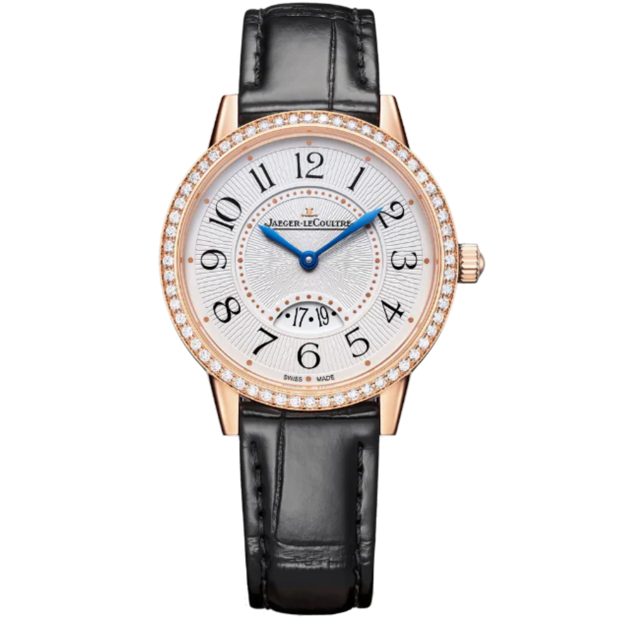 RENDEZ-VOUS CLASSIC MOON 34 MM 18K ROSE GOLD WITH SILVER GREY GUILLOCHE DIAL - Jaeger-LeCoultre