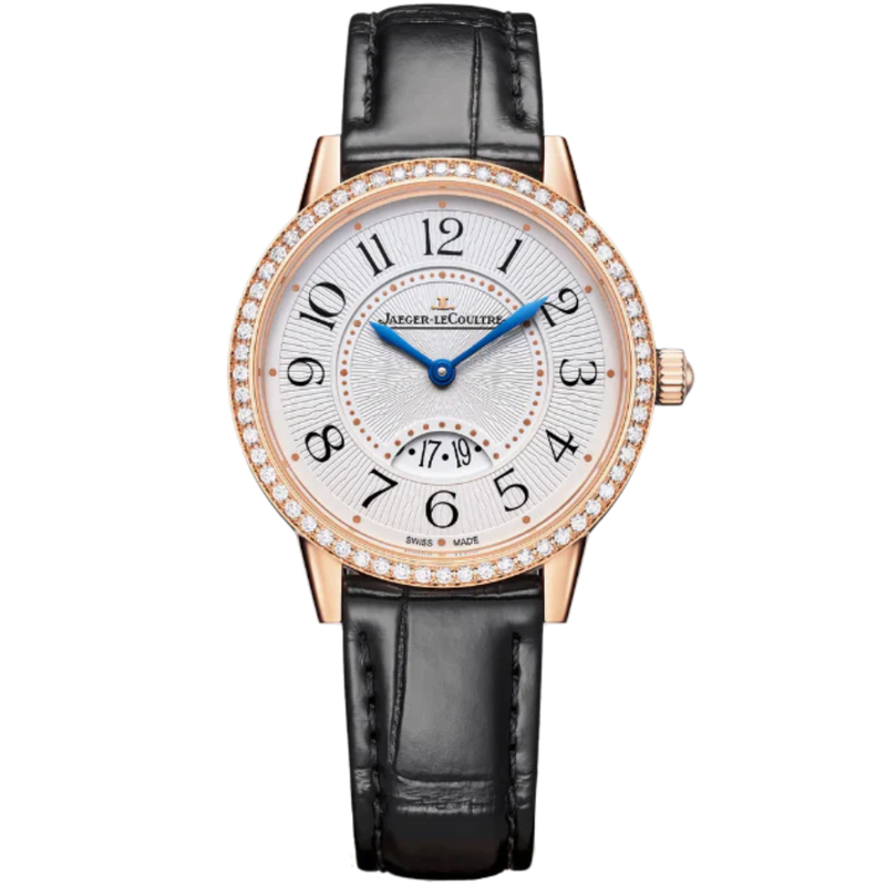 RENDEZ-VOUS CLASSIC MOON 34 MM 18K ROSE GOLD WITH SILVER GREY GUILLOCHE DIAL - Jaeger-LeCoultre
