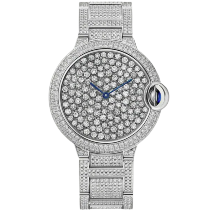 BALLON BLEU DE CARTIER 37 MM 18K WHITE GOLD WITH WHITE GOLD DIAL - Cartier