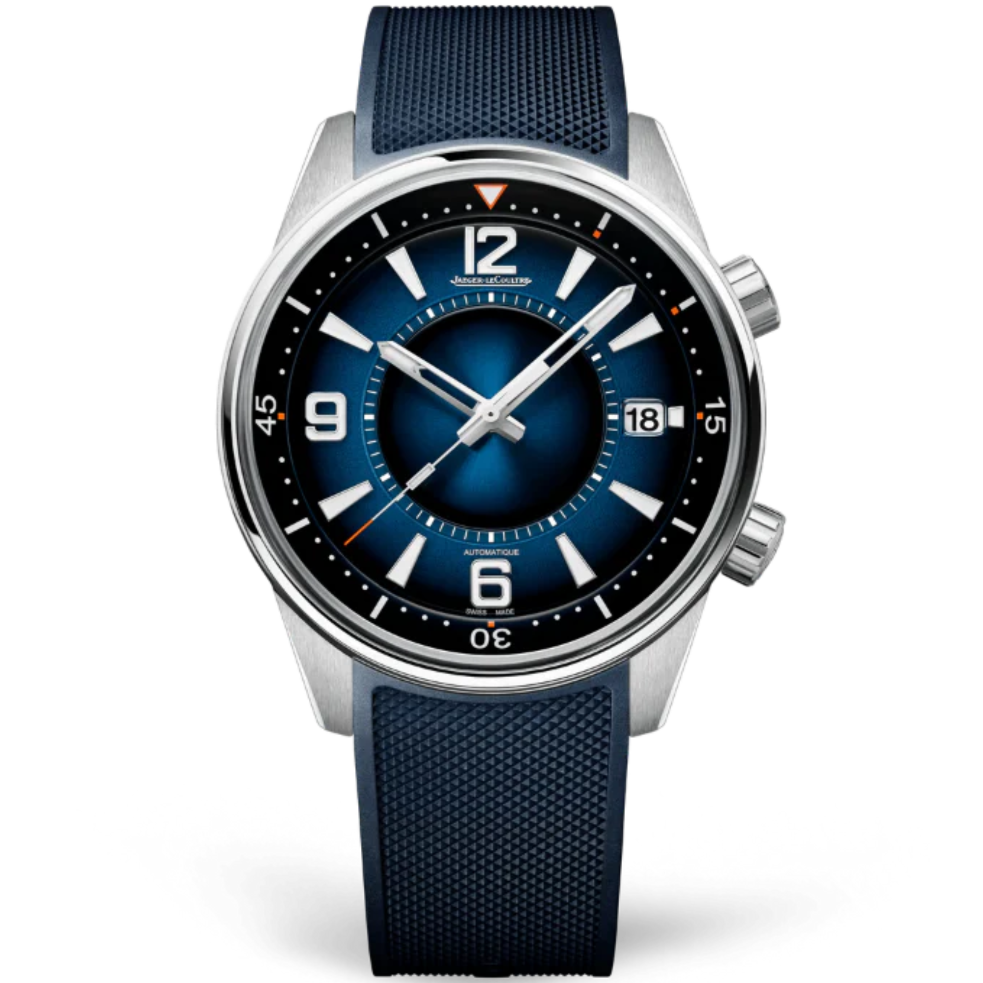 POLARIS DATE 42 MM STAINLESS STEEL WITH BLUE SUNBURST DIAL - Jaeger-LeCoultre