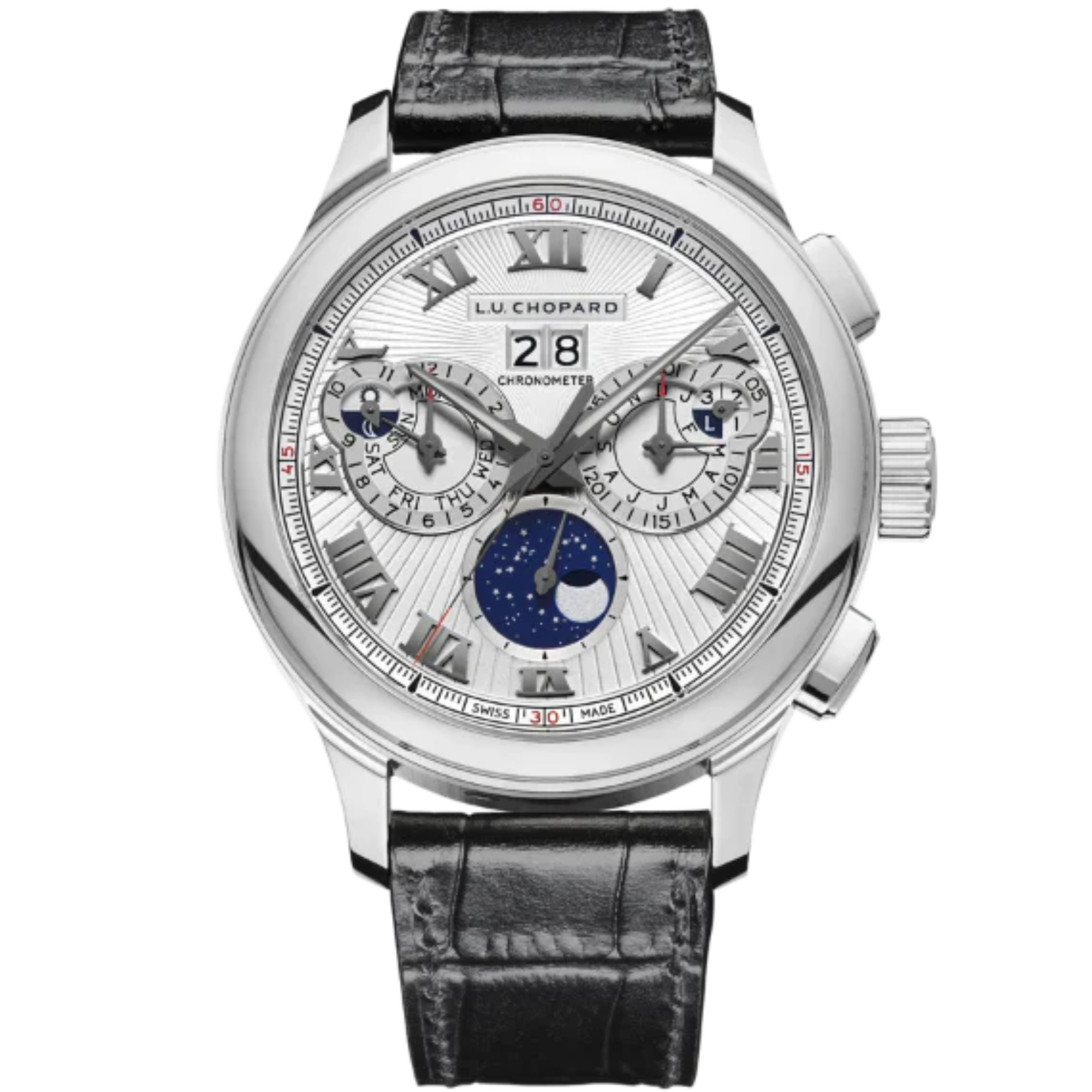 L.U.C PERPETUAL CHRONO LIMITED EDITION 45 MM ETHICAL WHITE GOLD WITH SILVER DIAL - Chopard