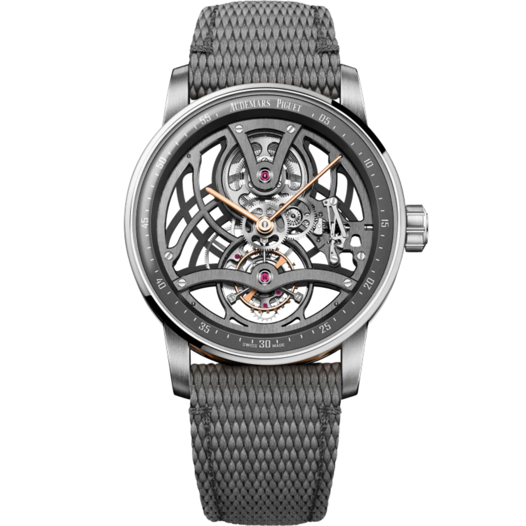 Code 11.59 by Audemars Piguet  41mm Grey Rubber-Coated Strap 18-carat White Gold Bezel Grey Lacquered Inner Bezel - Audemars Piguet