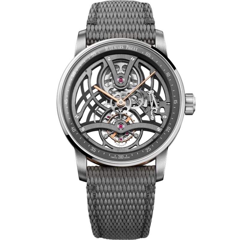 Code 11.59 by Audemars Piguet  41mm Grey Rubber-Coated Strap 18-carat White Gold Bezel Grey Lacquered Inner Bezel - Audemars Piguet