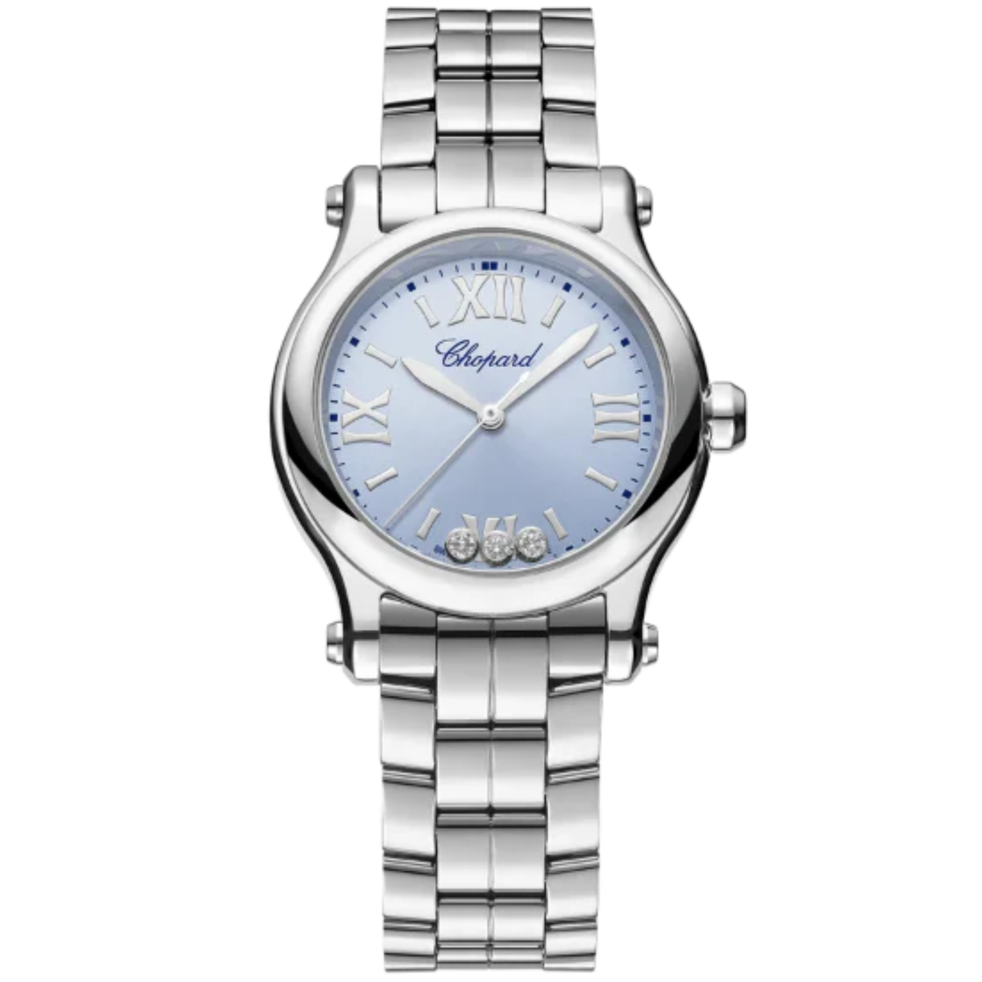 HAPPY SPORT 30 MM LUCENT STEEL™ WITH BLUE DIAL - Chopard