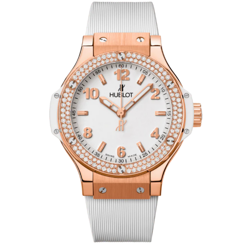 Big Bang 38mm GOLD WHITE DIAMONDS - Hublot