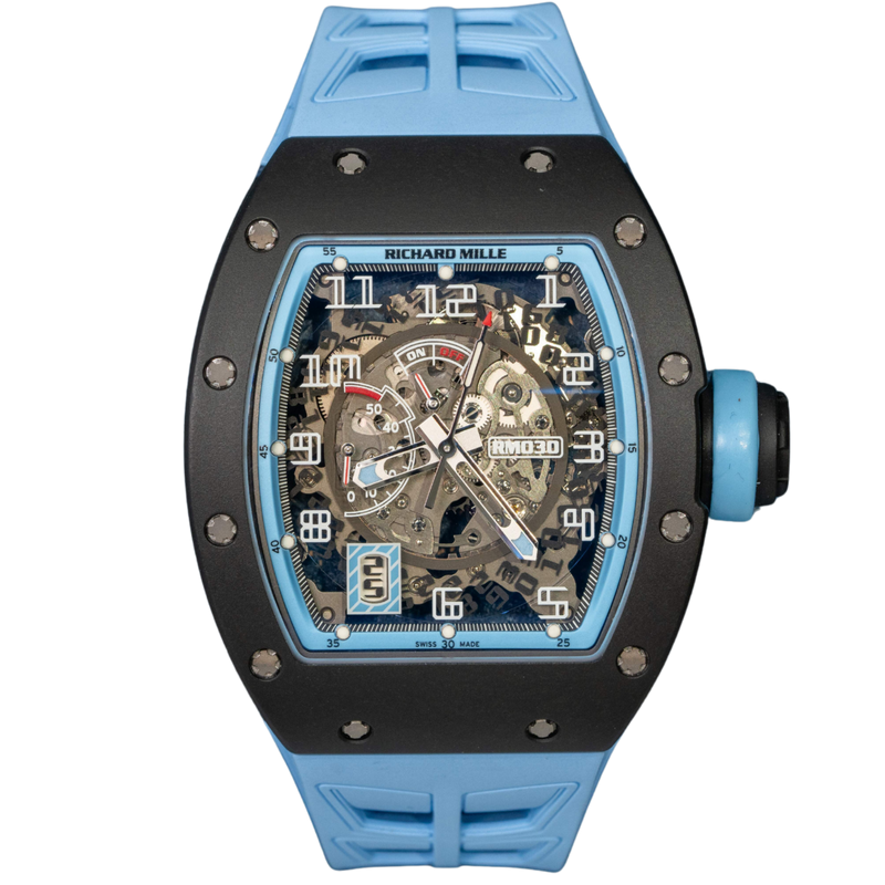 Richard Mille RM030 Black Carbon Argentina Edition Blue Rehaut - Richard Mille