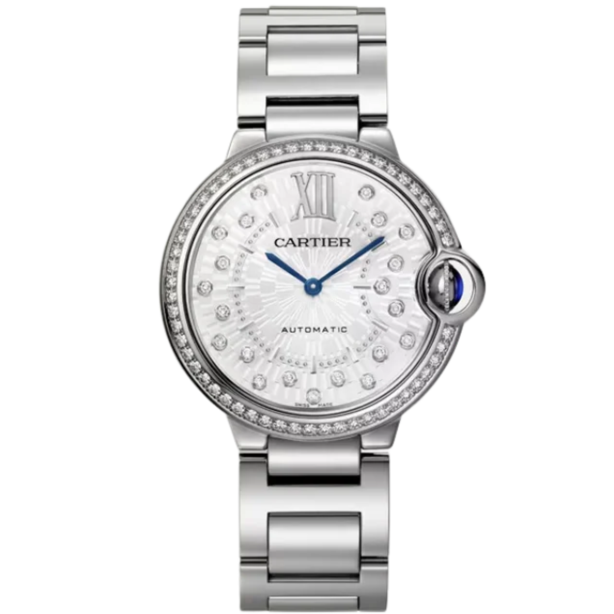 BALLON BLEU DE CARTIER 36 MM STAINLESS STEEL WITH SILVER DIAL - Cartier