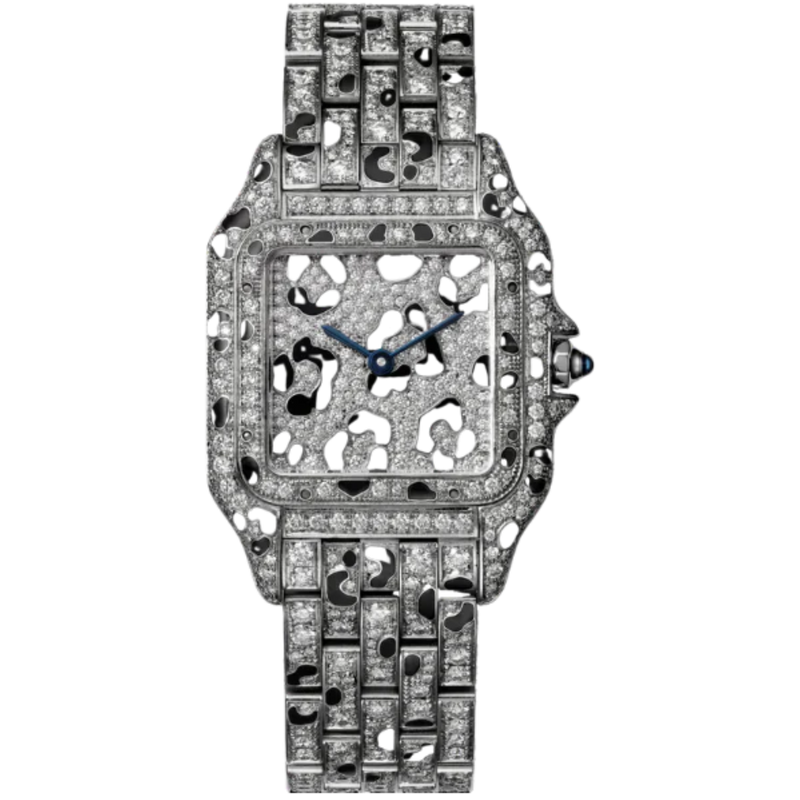 PANTHERE DE CARTIER 37 MM RHODIUMIZED WHITE GOLD - Cartier