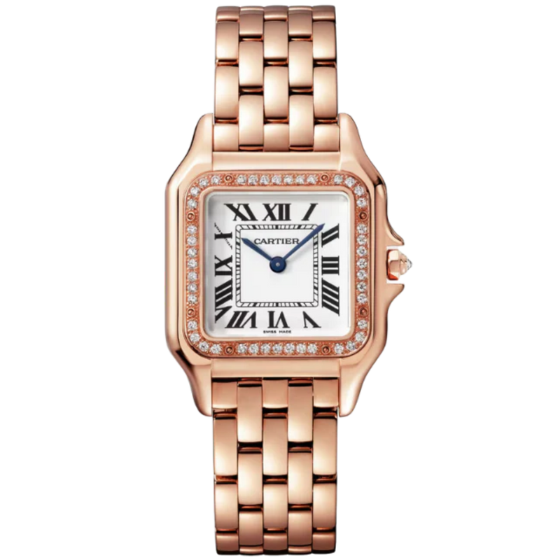 PANTHERE DE CARTIER 36 MM ROSE GOLD WITH SILVER DIAL - Cartier