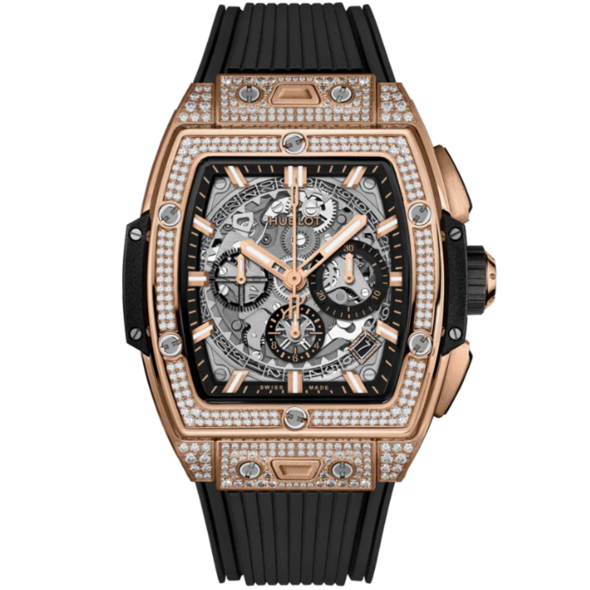SPIRIT OF BIG BANG 42 MM KING GOLD PAVÉ - Hublot