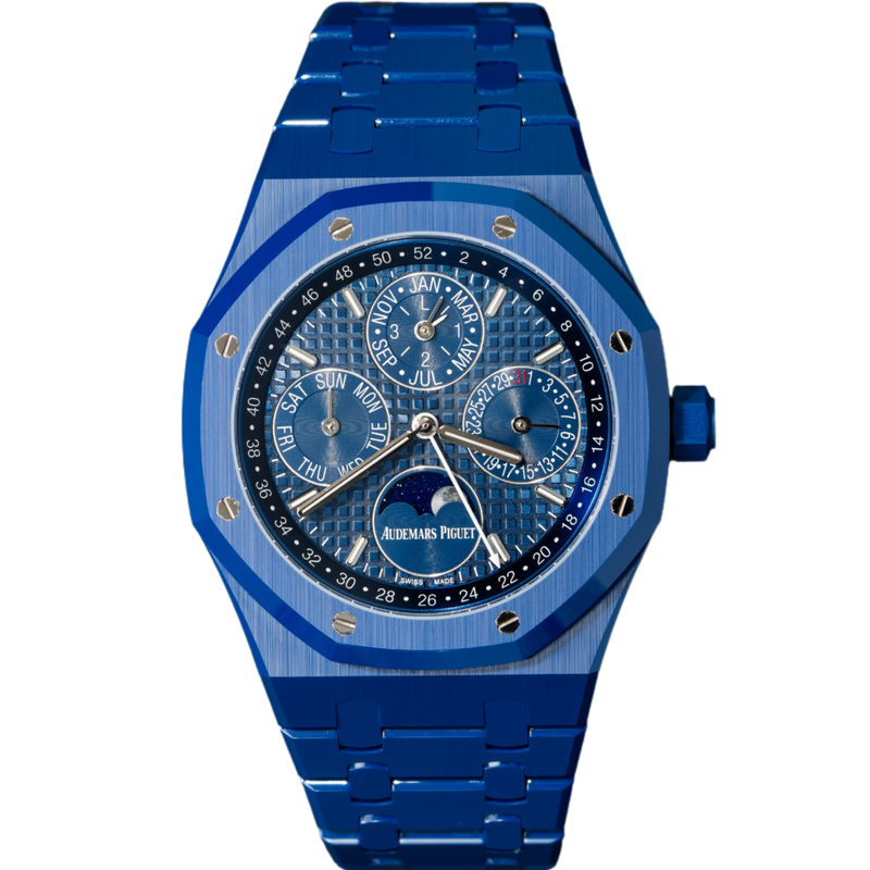 Audemars Piguet Royal Oak Perpetual Calendar Ref. 26579CS.OO.1225CS.01 41MM Ceramic Blue Dial - Audemars Piguet
